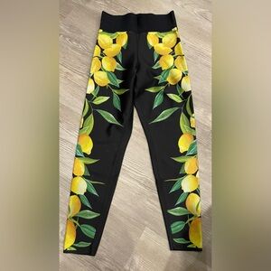 Womens Lemon print UltraCor leggings